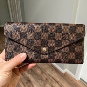 Sold- Louis Vuitton Damier Ebene Wallet